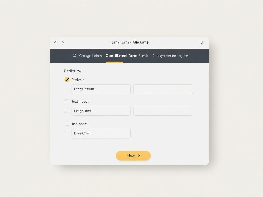 Custom form builder with conditional logic